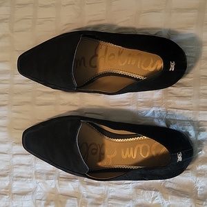 Sam Edelman Black Suede Loafers, Women's Size 6.5